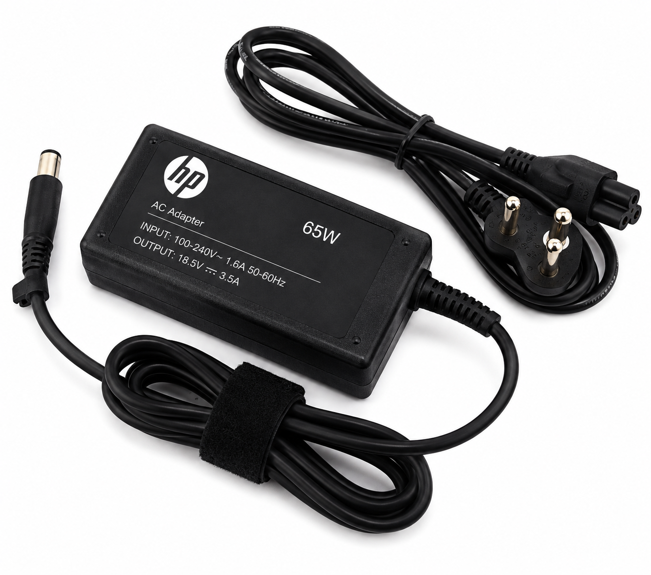 65W Big Pin  Charger for HP Laptops | 18.5V 3.5A AC Power Adapter with Power Cord | Compatible with HP Pavilion, ProBook, EliteBook, Compaq  (Refurbised)